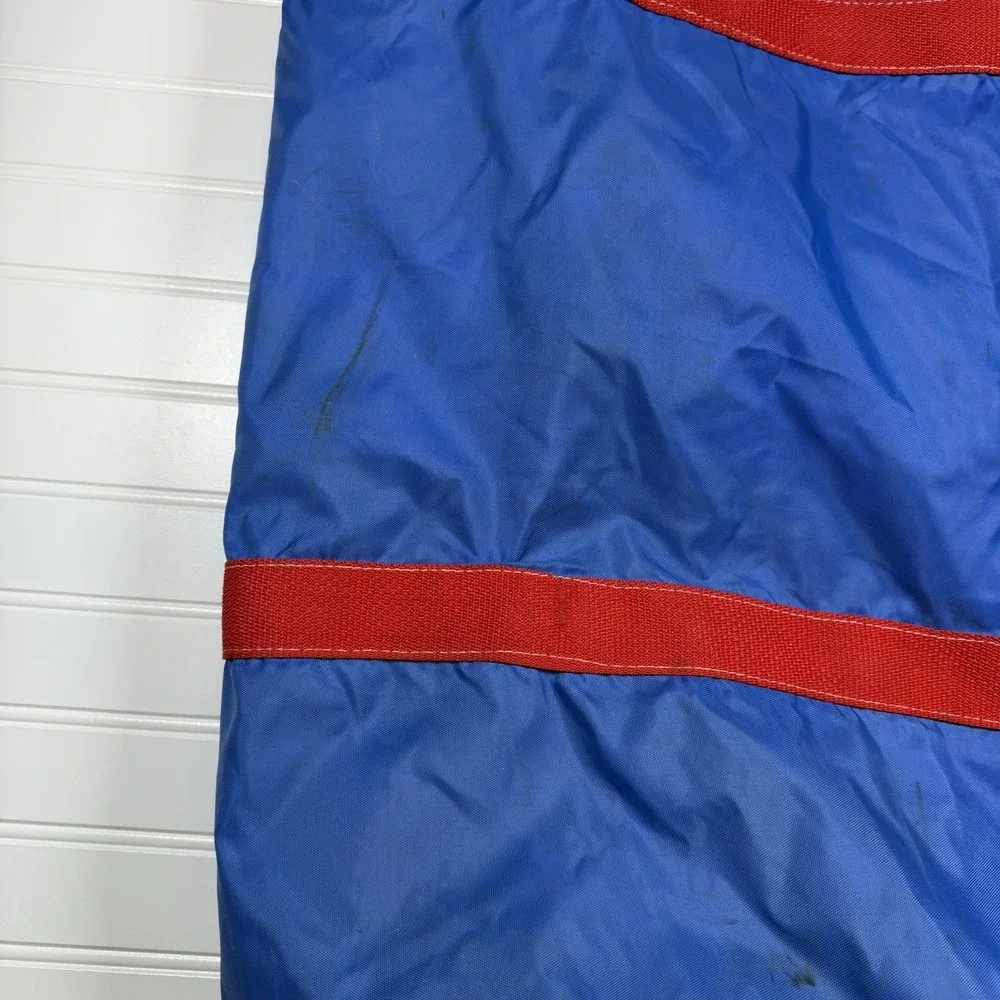 Vintage Little‎ League Baseball Crest Sponsor Duffle Bag Blue And Red